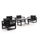 Forza Calleo/Fidenza 160cm stoel loungeset 5-delig