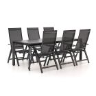 Bellagio Avenza/Sestino 220cm dining tuinset 7-delig verstelbaar