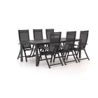 Bellagio Trappeto/Fidenza 220cm dining tuinset 7-delig verstelbaar