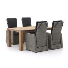 Intenso Umbria/ROUGH-X 180cm dining tuinset 5-delig verstelbaar