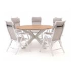 Bellagio Lugo/Fidenza ø149cm dining tuinset 6-delig verstelbaar