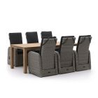 Intenso Umbria/ROUGH-S 220cm dining tuinset 7-delig verstelbaar