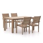 ROUGH-S dining tuinset 160cm 5-delig stapelbaar