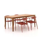Manifesto Cavone/Bruca 170cm dining tuinset 5-delig stapelbaar