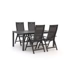 Hartman Troy/Fidenza 183cm dining tuinset 5-delig verstelbaar