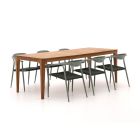Manifesto Cavone/Bruca 220cm dining tuinset 7-delig stapelbaar