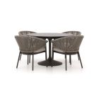 SUNS Santorini/Nova ø120cm dining tuinset 5-delig