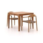 Bellagio Berbaro/Bruca 90cm dining tuinset 3-delig stapelbaar