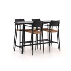 Bellagio Cino 175cm barset 5-delig stapelbaar