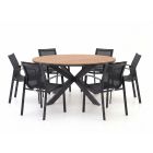 Forza Altea/Fidenza ø149cm dining tuinset 7-delig stapelbaar