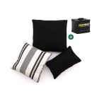 Sierkussen set Timeless Stripe Black