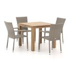 Forza Fossano/ROUGH-S 90cm dining tuinset 5-delig stapelbaar