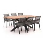Bellagio Marudo/Induno Deens Ovaal 220cm dining tuinset 7-delig stapelbaar