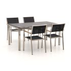 Bernstein Freiburg 160cm dining tuinset 5-delige stapelbaar