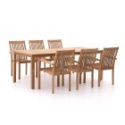Sunyard Jakarta/Liverpool 210cm dining tuinset 7-delig stapelbaar