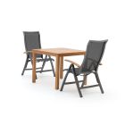 Bellagio Lugo/Liverpool 90 cm dining tuinset 3-delig verstelbaar
