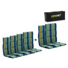 Madison Fiber hoog tuinkussen set van 6