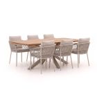 Bellagio Birgi Novo/Induno Deens Ovaal 220cm dining tuinset 7-delig stapelbaar