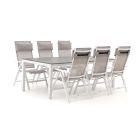 Bellagio Avenza/Fidenza 220cm dining tuinset 7-delig verstelbaar