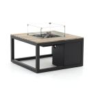 Cosiraw lounge vuurtafel 100x100x55cm