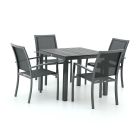 Bellagio Anzio/Fidenza 90cm dining tuinset 5-delig stapelbaar