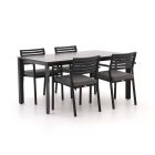 Bellagio Rumo/Sestino 160cm dining tuinset 5-delig stapelbaar