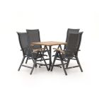 Bellagio Lugo/Canzo 80cm dining tuinset 5-delig verstelbaar