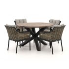 Apple Bee Milou/ROUGH-Y ø120cm dining tuinset 5-delig