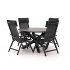 Bellagio Lugo/Lodola ø 130cm dining tuinset 5-delig verstelbaar