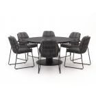 Tierra Outdoor Rivera/La Fonte ø150cm dining tuinset 7-delig