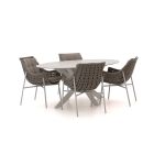 Manifesto Novara/Furato ellips 200cm dining tuinset 5-delig