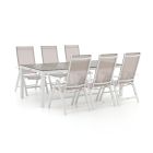 Bellagio Avenza/Fidenza 220cm dining tuinset 7-delig verstelbaar
