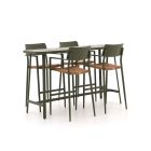 Bellagio Cino 175cm barset 5-delig stapelbaar