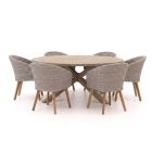 Intenso Tropea/ROUGH-Y ø180cm dining tuinset 7-delig