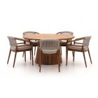 Bellagio Brasimone/Santa Severina ø150cm dining tuinset 6-delig stapelbaar