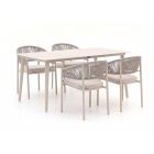 Bellagio Panaro/Sora 160cm dining tuinset 5-delig stapelbaar