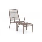 Apple Bee Hawaii lounge tuinstoel stapelbaar met voetenbank