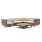 ROUGH-D hoek loungeset 5-delig 6-zits