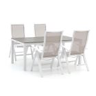 Bellagio Lugo/Fidenza 183cm dining tuinset 5-delig verstelbaar