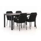 Tierra Outdoor Liv/La Fonte 160cm dining tuinset 5-delig stapelbaar