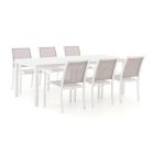 Bellagio Anzio/Menzano 220cm dining tuinset 7-delig stapelbaar