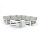 Bellagio Vezzano/Cosi 100cm hoek loungeset met vuurtafel 4-delig