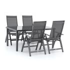 Bellagio Avenza/Caluso 160cm dining tuinset 5-delig verstelbaar