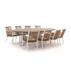 Manifesto Rivola/ROUGH-Y Ellips 280cm dining tuinset 9-delig