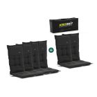 Madison tuinkussen set van 6 hoge rug