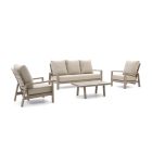 Tierra Outdoor Musone stoel-bank loungeset 4-delig 5-zits verstelbaar