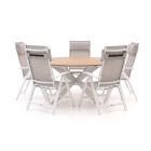 Bellagio Avenza/Fidenza ø149cm dining tuinset 6-delig verstelbaar