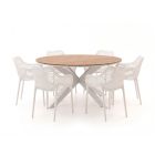 Forza Ripi/Fidenza ø149cm dining tuinset 7-delig stapelbaar