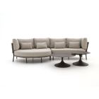 SUNS Bardi/Nova chaise longue loungeset 3-delig rechts 4-zits