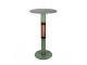 Monti HeatLine Vibe bartafel met terrasverwarmer 1500W ø60cm (h: 110cm) - Green
